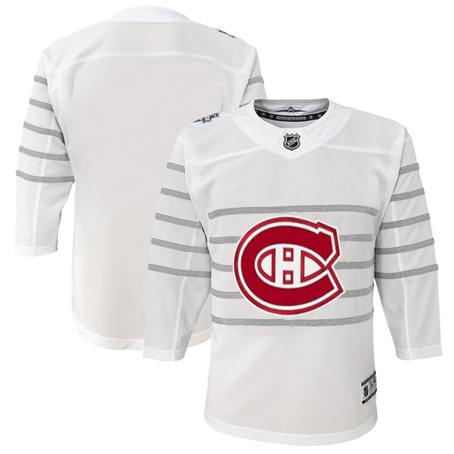 Youth Montreal Canadiens White 2020 NHL All-Star Game Premier Jersey->youth nhl jersey->Youth Jersey